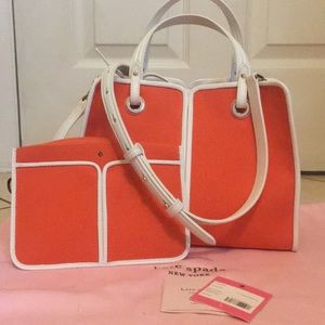 NWT Kate Spade ‘Sam’ bag in “Juicy orange”